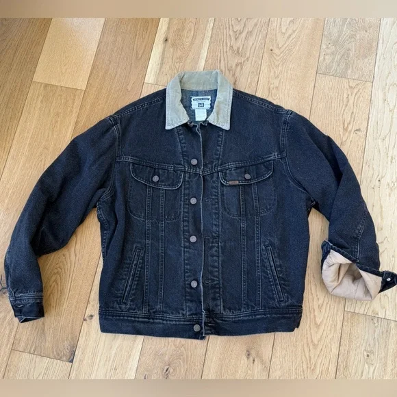 Vintage Lee Storm Rider Blanket Lined Denim Jacket Menās Medium - Picture 1 of 13